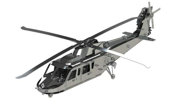 Lifting Spirit helicopter metal mechanical model by Metal Time