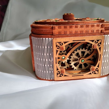 Treasure box - build your own working model by UGears - Mechanical Models UK