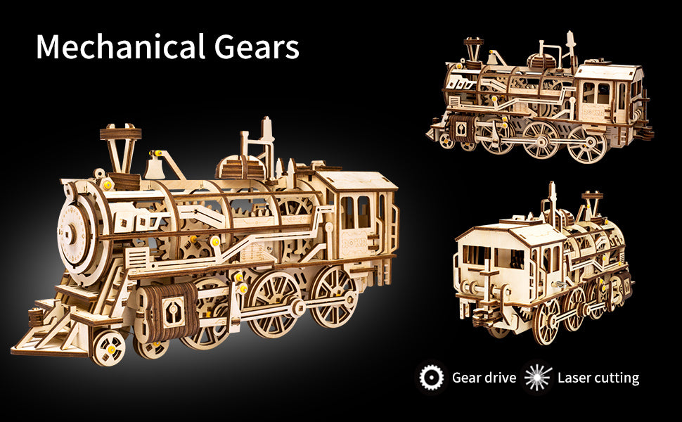 Locomotive - mechanical model by ROKR – Mechanical Models