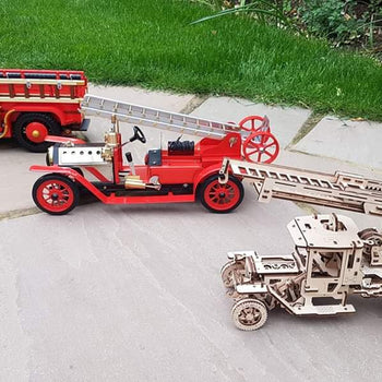 Fire Truck - build your own moving model by UGears - Mechanical Models UK