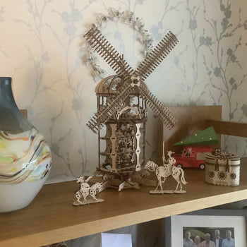 Tower Windmill by UGears - build your own moving model - Mechanical Models UK