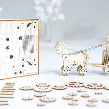 Roman chariot - mechanical model by Wooden City - Mechanical Models UK