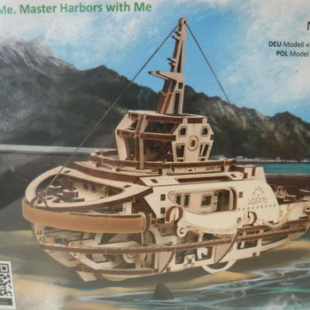 Tugboat  - build your own moving model by UGears - Mechanical Models UK