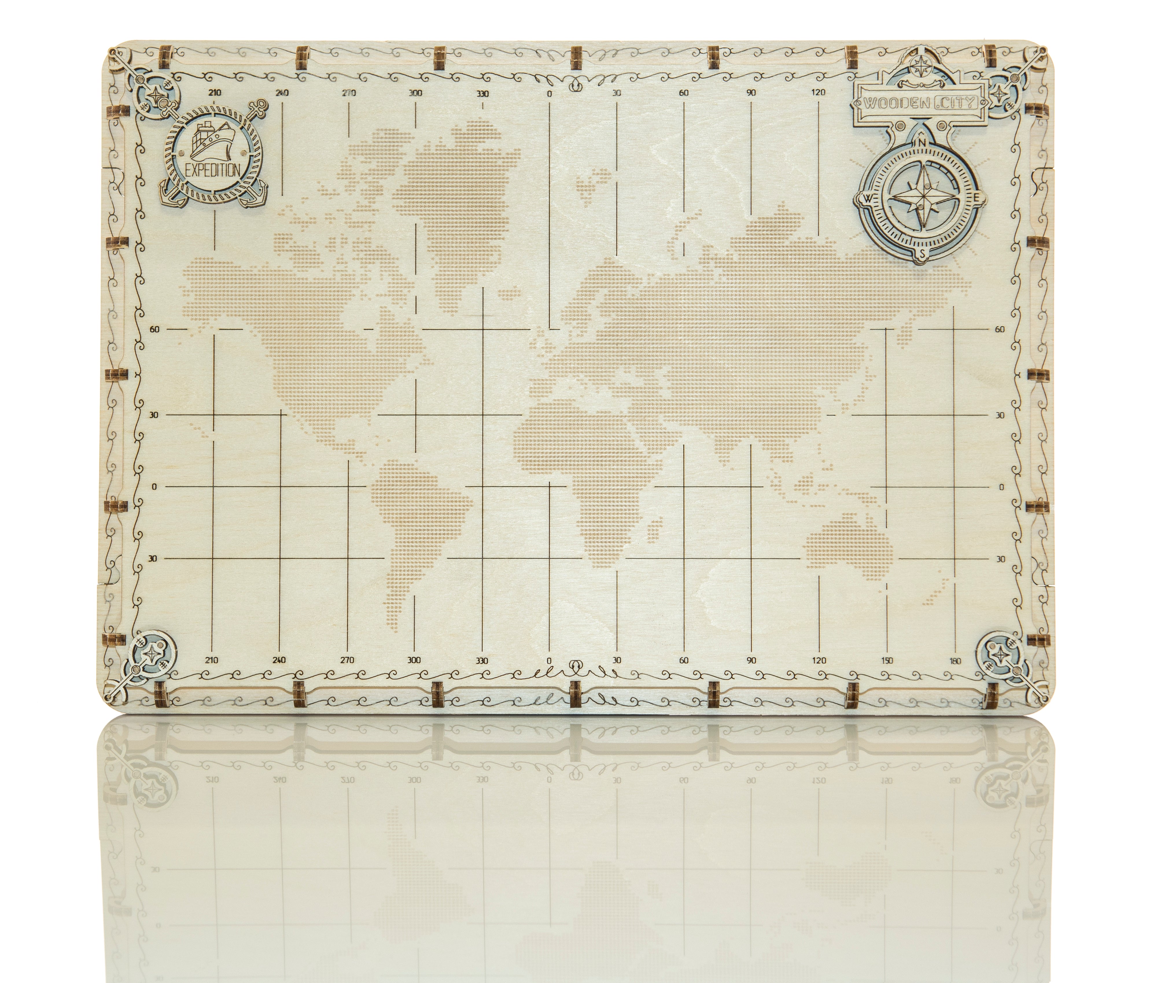 Map Model Kit 🗺️ World Map Model Kit – Expedition Series “Dots” – Mechanical Models